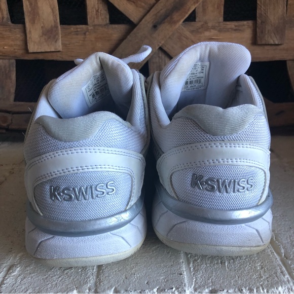 K-Swiss hyper court express grey and white women's sneakers 11 shoes - Picture 4 of 10